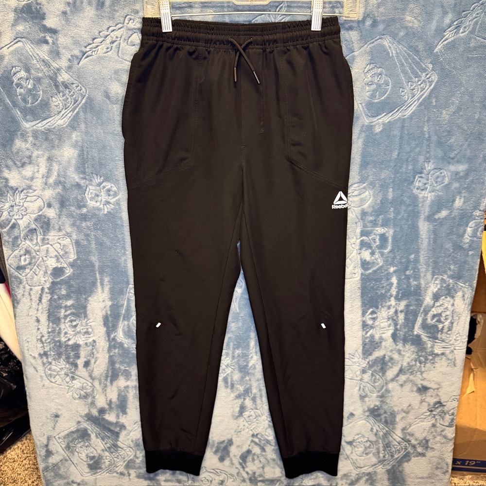 1874 | Reebok Boys Athletic Performance Track Jogger Pants‎ Black XL 14/16